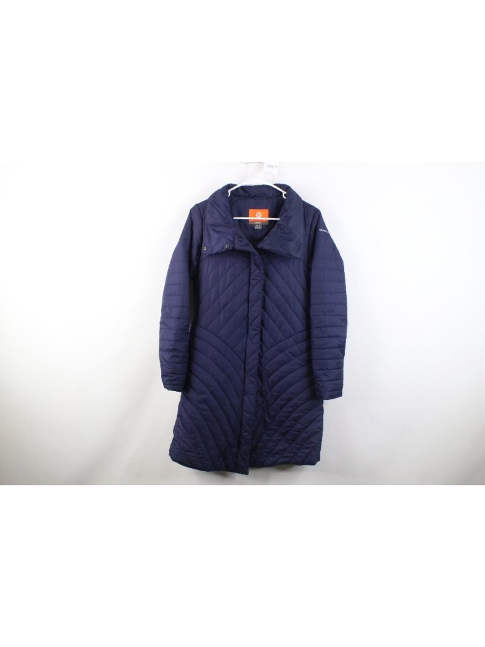 Merrell Womens Small Distressed Select Dry Waterproof Puffer Parka Jacket Blue